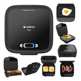 Grill Sanduicheira Click Elétrica San400 Cadence Eletrica Misteira Chapa Hambúrguer Lanche Crepioca Omelete Ovo Frito