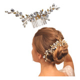 Grinalda Cabelo De Noiva Arranjo Acessório Dourado A107