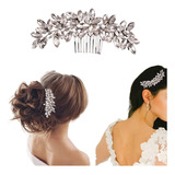 Grinalda Strass Cabelo De Noiva Arranjo Acessorio Prata A97