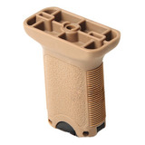 Grip Vertical M Lok Fma Com Porta Bateria Tan