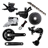 Grupo De Componentes De Bicicletas Shimano Alivio altus 2x9v P Freio Hidráulico