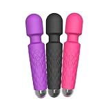 Grupo ShopMix- Massageador Vibratório USB Vibrador Silencioso 8 Intensidades Cor-Preto