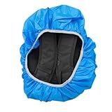 Grupo ShopMix Capa De Chuva Para Mochila Impermeavel Motoboy Viagem Mala Elastico Cor Azul