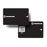 Gshield Cartão De Visita Digital ArmorCard Compatível Com NFC E QR Code Compartilhe Seus Dados De Contato Pessoais Profissionais Redes Sociais E Sites Preto 1 Unidade 