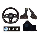 Gti Grafite Gol G2 Jogo Tapetes Manopla Cambio Freio Mão