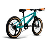 Gtsm1 Bicicleta Infantil Aro 20 Câmbio Shimano Disco 7v Mtb20 Cor Verde Tamanho Do Quadro Único
