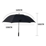 Guarda Chuva Automático Grande Reforçado Fibra De Carbono 130cm Diâmetro Aberto Et one
