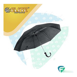 Guarda Chuva Automático Retrátil Compacto Preto 8 Varetas