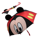 Guarda-chuva Infantil 3d Mickey Mouse Orelinhas - Tuut
