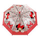 Guarda Chuva Infantil Transparente Minnie Disney Licenciado