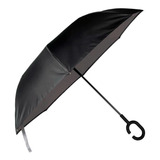 Guarda Chuva Invertido Preto E Cinza Tecido Duplo 3781 Mor