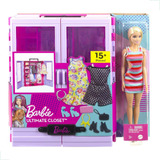 Guarda Roupa Barbie Fashionista Closet De
