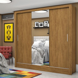 Guarda roupa Casal 3 Portas Com Espelho Santiago Plus Wt