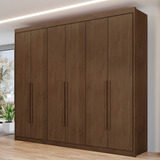 Guarda Roupa Casal 6 Portas 8 Gavetas Bergamo Cacau Jj