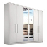 Guarda Roupa Casal 6 Portas E 8 Gavetas C Espelho Rizon lin