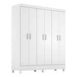 Guarda Roupa Casal 6 Portas Falco Yescasa Branco Cj