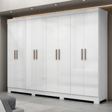 Guarda Roupa Casal 8 Portas 4 Gavetas Com Pés Paris