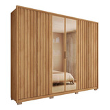 Guarda roupa Casal Com Vidro Reflecta 6 Pt 4 Gv Buriti