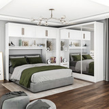 Guarda roupa Casal Modulado 4 Portas Santiago 3 Portas Jg