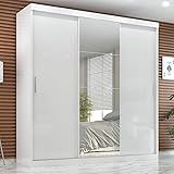 Guarda Roupa Casal Paris 3 Pts Corre 2gav C Esp Branco