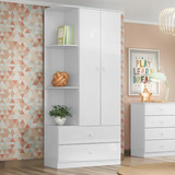 Guarda roupa De Bebê 2 Portas 2 Gavetas Labirinto Henn