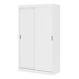 Guarda Roupa Solteiro 2 Portas 2 Gavetas Branco Carraro