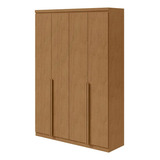 Guarda Roupa Solteiro Alonzo 4 Portas Amêndoa Clean Lopas