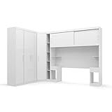 Guarda Roupas Modulado De Casal 1 38 Com Cabeceira Genova Plus 6 Portas 4 Gavetas Branco Batrol