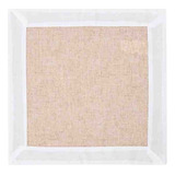 Guardanapo Branco C Bege Rafimex Jogo Com 4 Unid