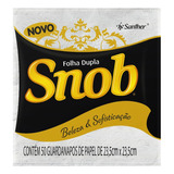 Guardanapo De Papel Folha Dupla Snob 23 5cm X 23 5cm Pacote 50 Unidades