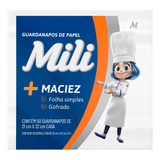 Guardanapo De Papel Folha Simples Mili 21 X 22cm 50 Unidades