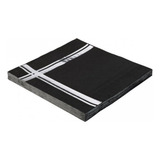 Guardanapo De Papel Preto Listras Prata 32x32 20 Unid Full