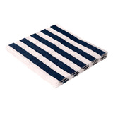 Guardanapo Papel Decorado Listrado Azul Royal Branco 20 Un