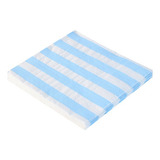 Guardanapo Papel Listrado Azul Bb branco 32x32cm C 20 Folha