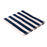 Guardanapo Papel Listrado Azul branco 32x32cm C 20 Folhas