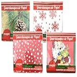 Guardanapos De Papel Decorados Natal Folhas Duplas 25cm 80 Unidades Magizi