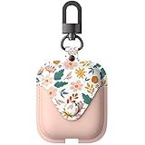 GuarzFun Capa De Couro Para AirPods 1 2 Airpod Feminino Com Fecho De Pressão Seguro Chaveiro Rosa 