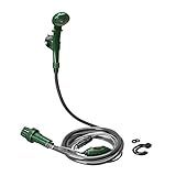 Guepardo- Chuveiro Portátil Camping Shower 12V- Prático E Leve- Plástico ABS- Versátil Para Acampamentos E Viagens- Verde