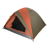 Guepardo Vênus Ultra Barraca 4 Pessoas 2500mm Duas Portas Cor Verde E Laranja