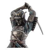 Guerreiro Samurai Medieval Resina Espada Estatueta Veronese