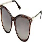 GUESS Lente Espelhada GF0302 Dark Tort To Crystal Brown Brown Tamanho único Lente Espelhada Marrom Cristal Marrom Escuro One Size
