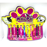 Guia Coleiras Gatos E Cachorro Coleira Pingente Kit Com 10