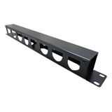 Guia De Cabos P rack De Telecom 1u Organizador De Cabos 10pç Cor Preto