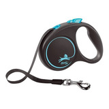 Guia Flexi Black Design Fita P 5m Azul P Cães