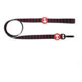 Guia Para Cães Snoopy Blackred Zooz Preto Vermelho Tam p m