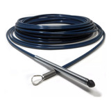 Guia Passa Fio Sonda Nylon Com Alma De Aço Puxa Fio 30m Azul