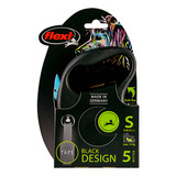 Guia Retrátil Passeio Flexi Black Design Small 5m Cães 15kg