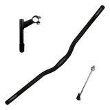Guidão Bicicleta Bike Mtb 25 4mm Curvo mesa Avanço Standard