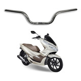 Guidão Cromado Moto Honda Pcx 150 2014 À 2018 Com Peso