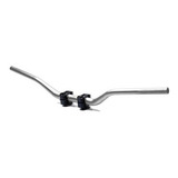 Guidão Esportivo Naked Prata Adaptador Cb300 Hornet Xj6 Mt